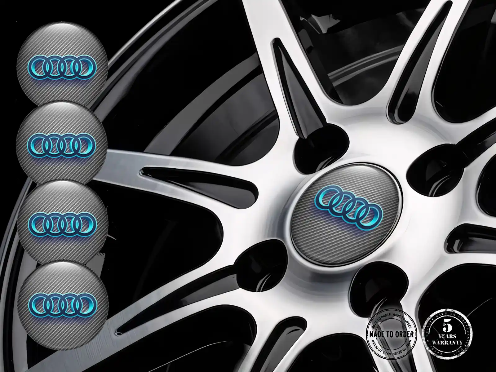 Audi Pegatinas Silicona Glossy Vector Galáctico